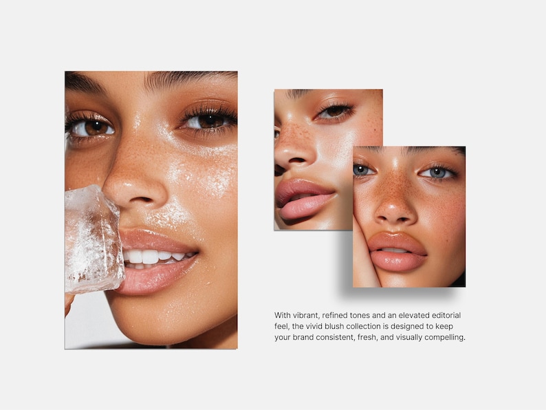 Aesthetic Skincare Stock Photos, 100 AI Beauty Images, Diverse Women Portraits for Esthetician Medspa & Beauty Salon Social Media Branding 画像 3