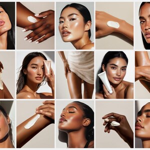 Skincare Stock Photos, 100 AI Aesthetic Beauty Images, Esthetician Medspa & Beauty Salon Branding, Skin Care Instagram Marketing Templates image 6