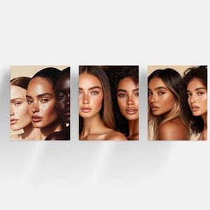 Aesthetic Skincare Stock Photos, 100 AI Beauty Images, Diverse Women Portraits for Esthetician Medspa & Beauty Salon Social Media Branding 画像 16