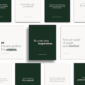 Instagram Quote Templates, Inspirational Minimalist Quotes, Instagram Post Story Quotes, Editable Canva Quote Templates, Instagram Templates