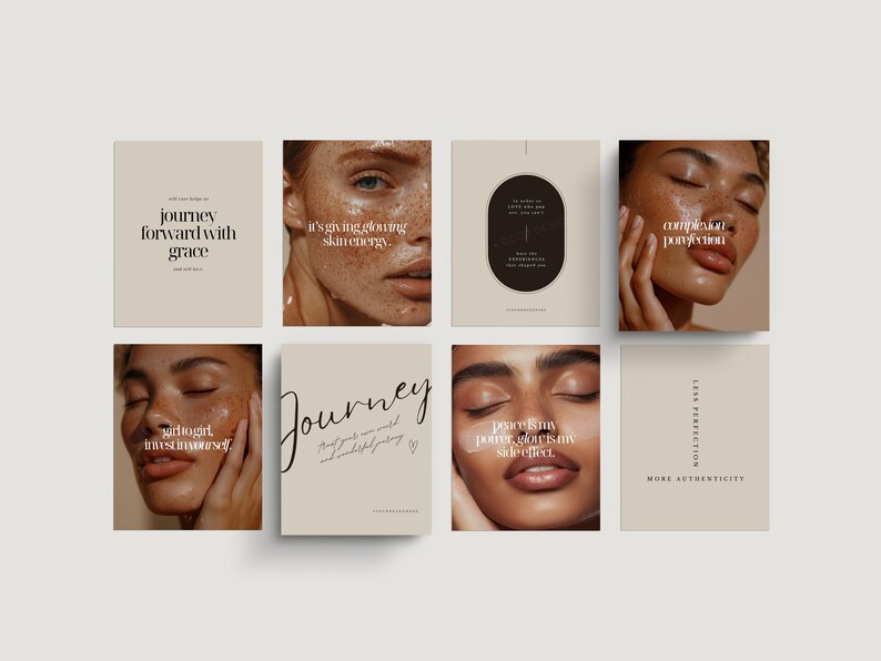 200 Skincare Quotes Instagram Templates, Esthetician Quote Posts Instagram Templates, Beauty Medspa Aesthetic Skincare Social Media Content image 10