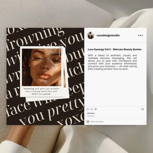 200 Skincare Quotes Instagram Templates, Esthetician Quote Posts Instagram Templates, Beauty Medspa Aesthetic Skincare Social Media Content image 15