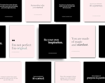 Instagram Quote Templates, Inspirational Minimalist Quotes, Instagram Post Story Quotes, Editable Canva Quote Templates, Instagram Templates