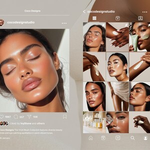 Skincare Stock Photos, 100 AI Aesthetic Beauty Images, Esthetician Medspa & Beauty Salon Branding, Skin Care Instagram Marketing Templates image 18