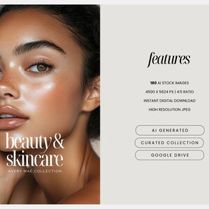 Melanin Skincare Stock Photos, Aesthetic Melanin Beauty Skin Care Stock Images for Esthetician Beauty Salon Social Media & Branding image 2