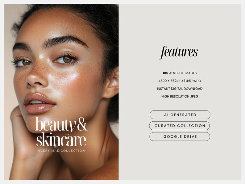 Melanin Skincare Stock Photos, Aesthetic Melanin Beauty Skin Care Stock Images for Esthetician Beauty Salon Social Media & Branding image 2
