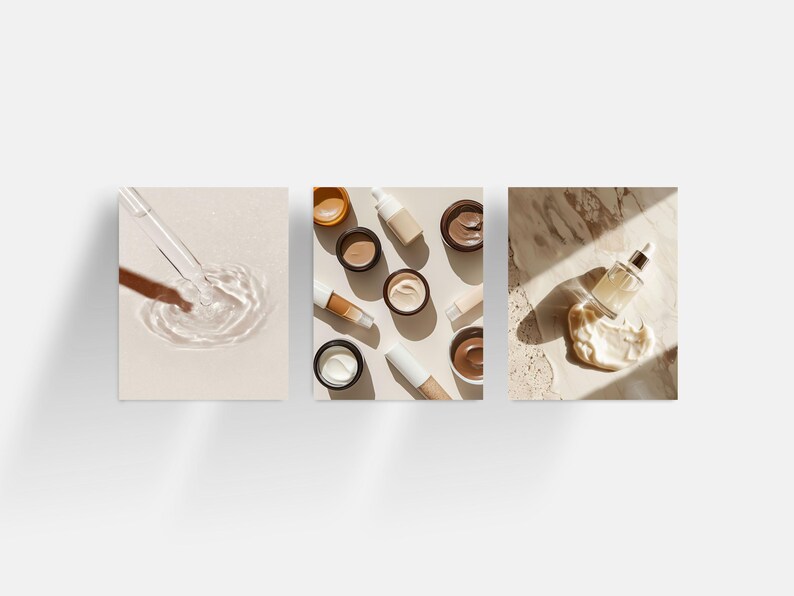 Melanin Skincare Stock Photos, Aesthetic Melanin Beauty Skin Care Stock Images for Esthetician Beauty Salon Social Media & Branding image 16