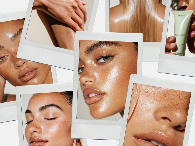 Skincare Stock Photos, 100 AI Aesthetic Beauty Images, Esthetician Medspa & Beauty Salon Branding, Skin Care Instagram Marketing Templates image 4