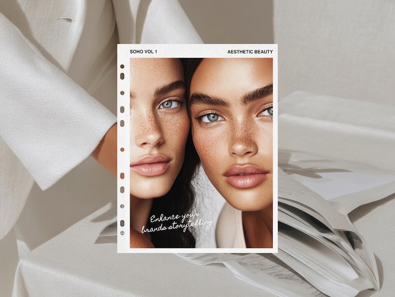 Diverse Skincare Stock Photos, Natural Beauty Portraits, Aesthetic Editorial Stock Images for Instagram, Beauty Salon & Esthetician Branding imagen 8