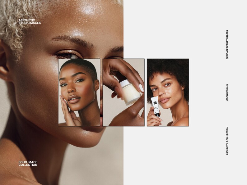 Diverse Skincare Stock Photos, Natural Beauty Portraits, Aesthetic Editorial Stock Images for Instagram, Beauty Salon & Esthetician Branding imagen 13