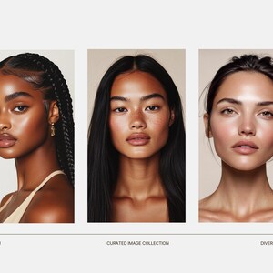Diverse Skincare Stock Photos, Natural Beauty Portraits, Aesthetic Editorial Stock Images for Instagram, Beauty Salon & Esthetician Branding imagen 14