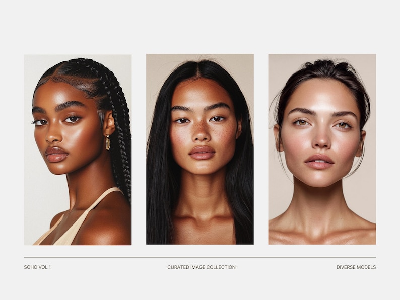 Diverse Skincare Stock Photos, Natural Beauty Portraits, Aesthetic Editorial Stock Images for Instagram, Beauty Salon & Esthetician Branding imagen 14