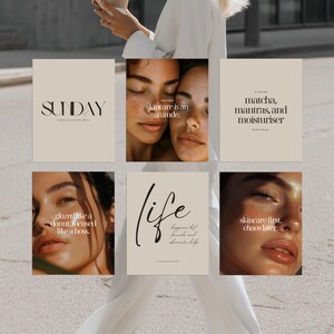200 Skincare Quotes Instagram Templates, Esthetician Quote Posts Instagram Templates, Beauty Medspa Aesthetic Skincare Social Media Content image 5