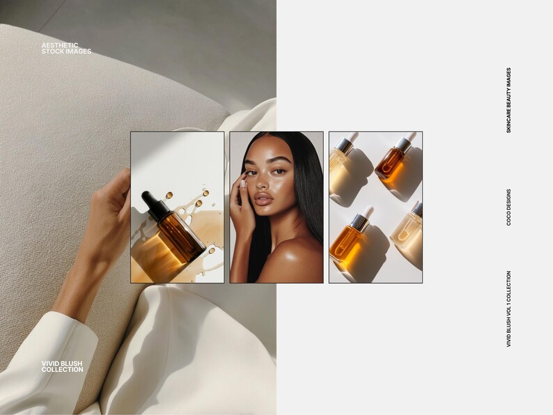 Aesthetic Skincare Stock Photos, 100 AI Beauty Images, Diverse Women Portraits for Esthetician Medspa & Beauty Salon Social Media Branding 画像 13