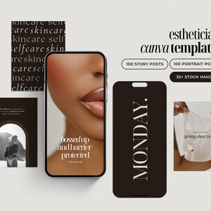 200 Skincare Quotes Instagram Templates, Esthetician Quote Posts Instagram Templates, Beauty Medspa Aesthetic Skincare Social Media Content image 16