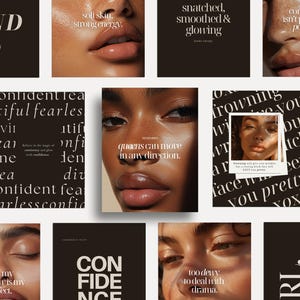 200 Skincare Quotes Instagram Templates, Esthetician Quote Posts Instagram Templates, Beauty Medspa Aesthetic Skincare Social Media Content image 1