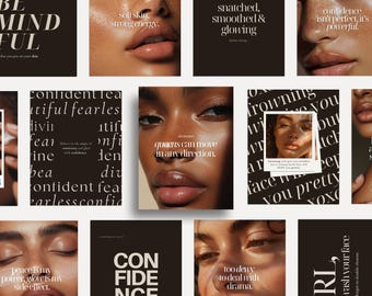 200 Skincare Quotes Instagram Templates, Esthetician Quote Posts Instagram Templates, Beauty Medspa Aesthetic Skincare Social Media Content