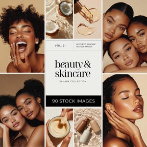 Aesthetic Skincare Stock Photos, Esthetician Social Media, Beauty Instagram Templates, Flawless Healthy Glowing Skin, AI Beauty Stock Images