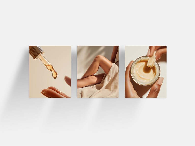 Aesthetic Skincare Stock Photos, Esthetician Social Media, Beauty Instagram Templates, Flawless Healthy Glowing Skin, AI Beauty Stock Images image 15
