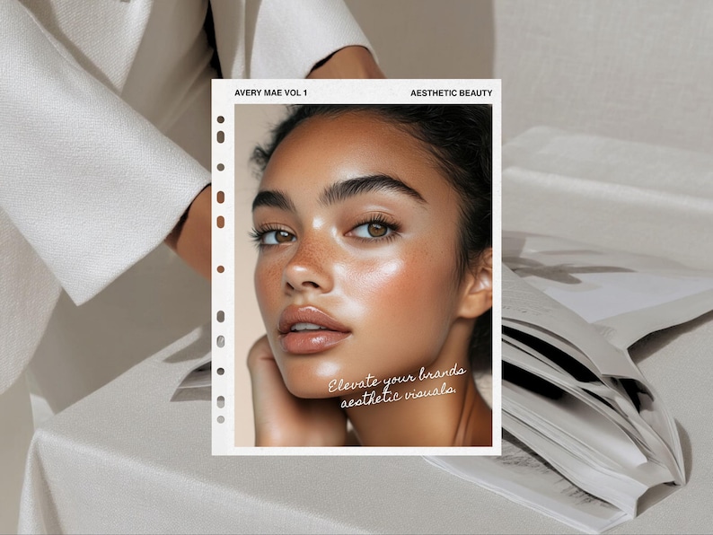 Melanin Skincare Stock Photos, Aesthetic Melanin Beauty Skin Care Stock Images for Esthetician Beauty Salon Social Media & Branding image 15