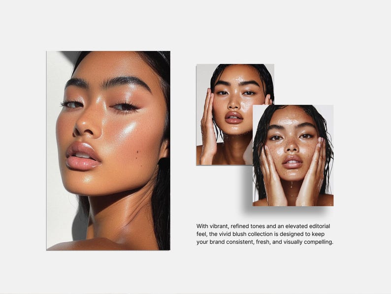 Skincare Stock Photos, 100 AI Aesthetic Beauty Images, Esthetician Medspa & Beauty Salon Branding, Skin Care Instagram Marketing Templates image 7