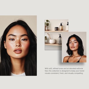 Diverse Skincare Stock Photos, Natural Beauty Portraits, Aesthetic Editorial Stock Images for Instagram, Beauty Salon & Esthetician Branding imagen 7