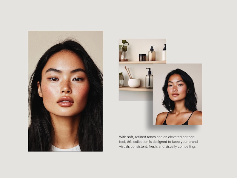Diverse Skincare Stock Photos, Natural Beauty Portraits, Aesthetic Editorial Stock Images for Instagram, Beauty Salon & Esthetician Branding imagen 7