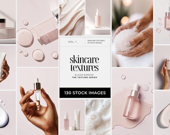 Skincare Texture Stock Photos, AI Beauty Product Mockup Images for Instagram Branding & Social Media, Pink Minimalist Aesthetic Stock Images