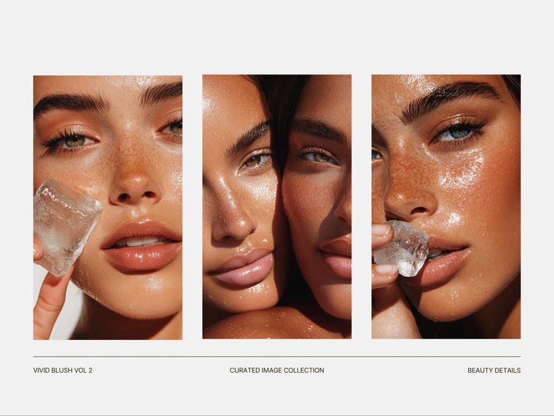 Skincare Stock Photos, 100 AI Aesthetic Beauty Images, Esthetician Medspa & Beauty Salon Branding, Skin Care Instagram Marketing Templates image 5