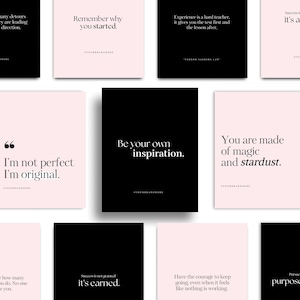 Instagram Quote Templates, Inspirational Minimalist Quotes, Instagram Post Story Quotes, Editable Canva Quote Templates, Instagram Templates