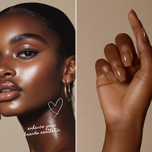 Aesthetic Skincare Stock Photos, Esthetician Social Media, Beauty Instagram Templates, Flawless Healthy Glowing Skin, AI Beauty Stock Images image 10