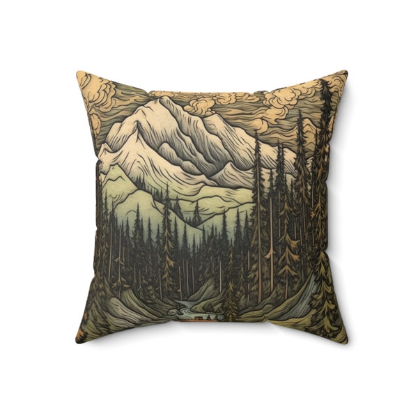 Cabin Throw Pillows Etsy