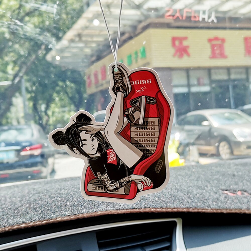 Cute Anime Girl Air Freshener JDM Culture Series Car Personalized Car