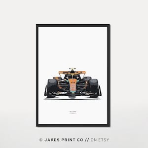 Mclaren Formula 1 Poster Digital Download Lando Norris Print F1 Wall Art Gift For Him F1 Poster Vintage Retro Formula 1 Nursery Print
