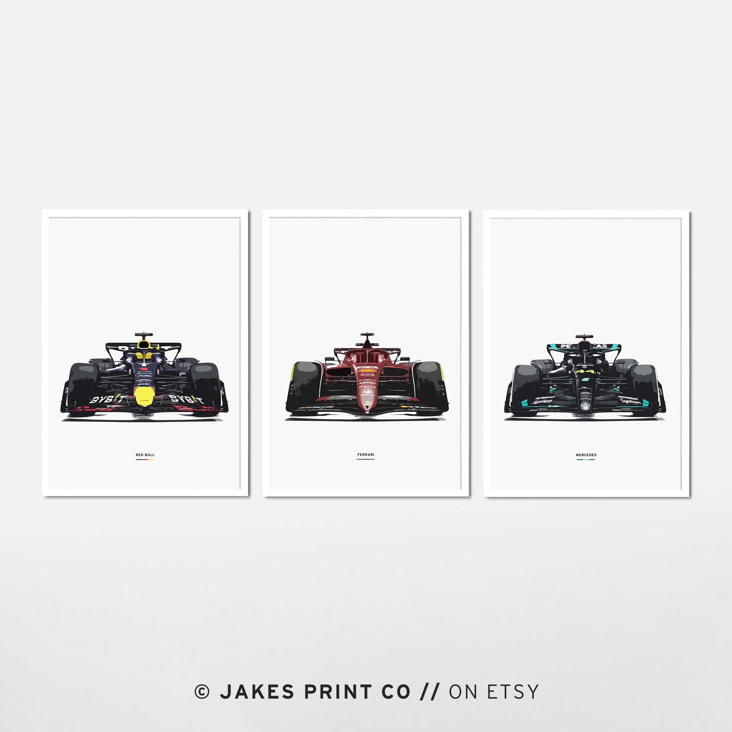 Set of 3 Formula 1 Poster Digital Download Print F1 Wall Art Etsy UK