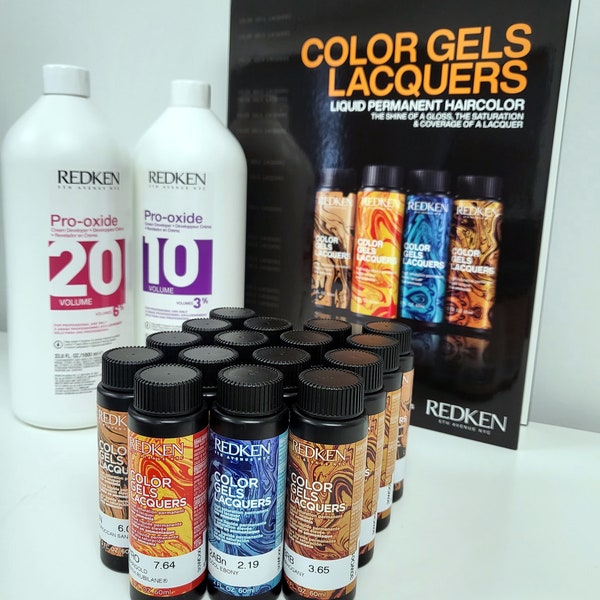 Redken Color Gels Lacquers Permanent Liquid 2oz or Pro-oxide Volume 10, 20, 30, 40 - Choose Yours