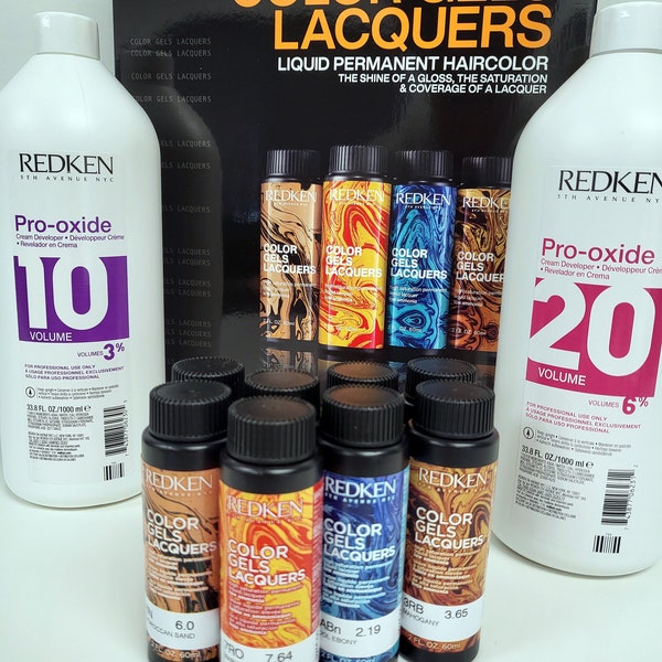 Redken Color Gels Lacquers Permanent Liquid 2oz or Pro-oxide Volume 10, 20, 30, 40 - Choose Your