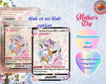 Mother's day card, Mother's day gift, custom card, Mothers Day gift, Sylveon, Gift for Mom, Custom gift