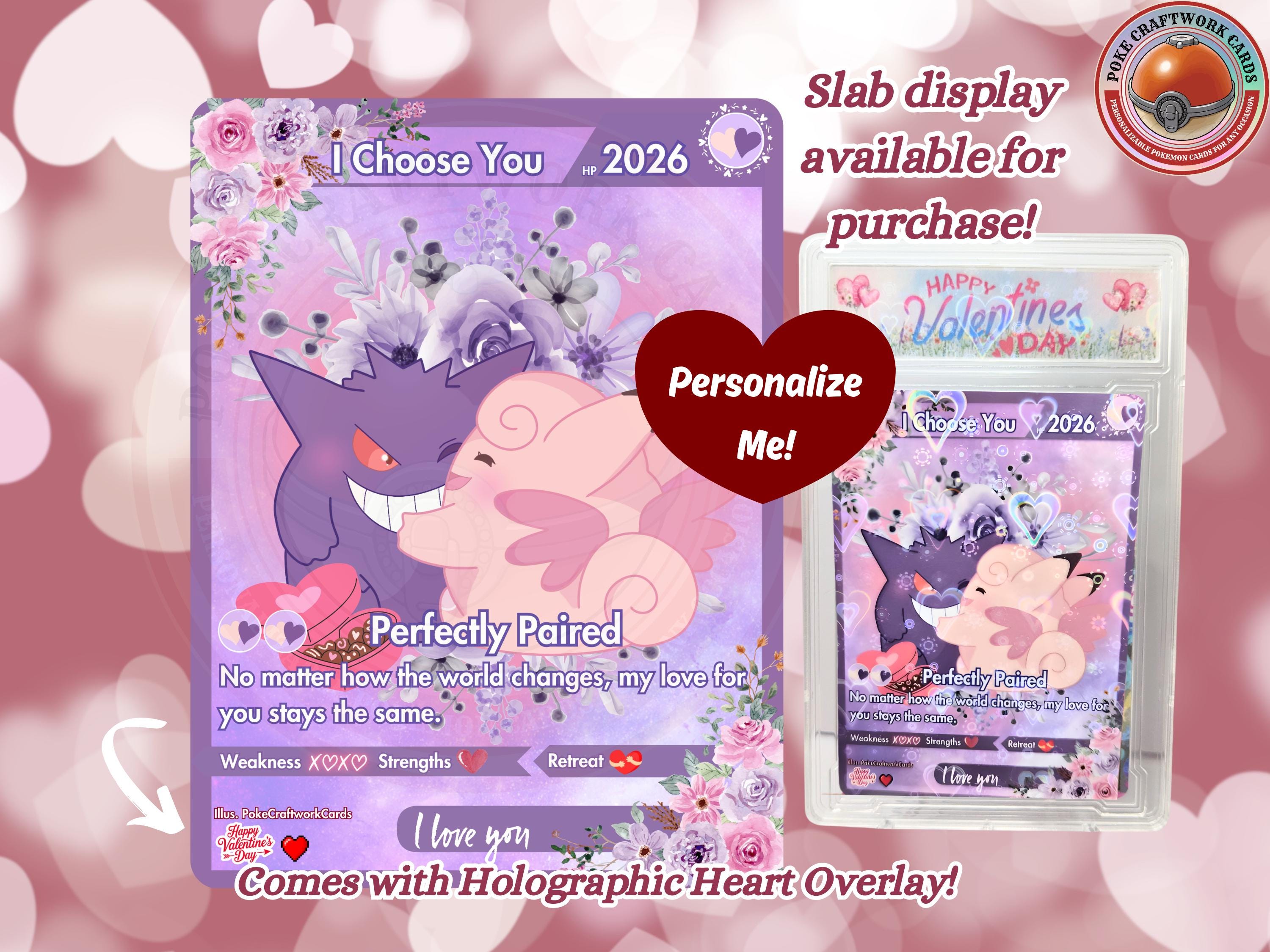 Valentine Pokemone Card - Etsy