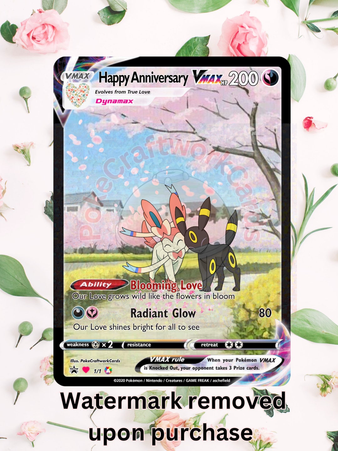 Personalizable Holographic Trading Card Custom Trading Card Etsy