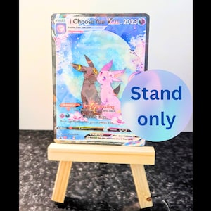Stand only, Mini Wooden Easel Stand, Card Stand, tcg Stand for Card, card display