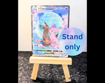 Stand only, Mini Wooden Easel Stand, Card Stand, tcg Stand for Card, card display