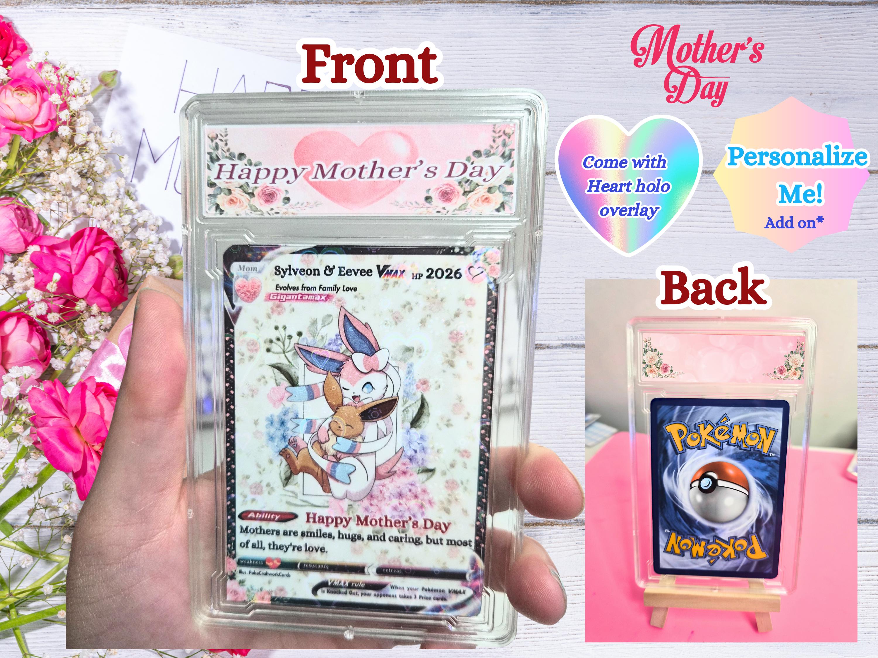 Custom Pokmon Style Card, Personalized Holographic Trading Card, Custom  Anime Card Gift, Mothers Day Gift, Handmade Collectible, Sylveo n