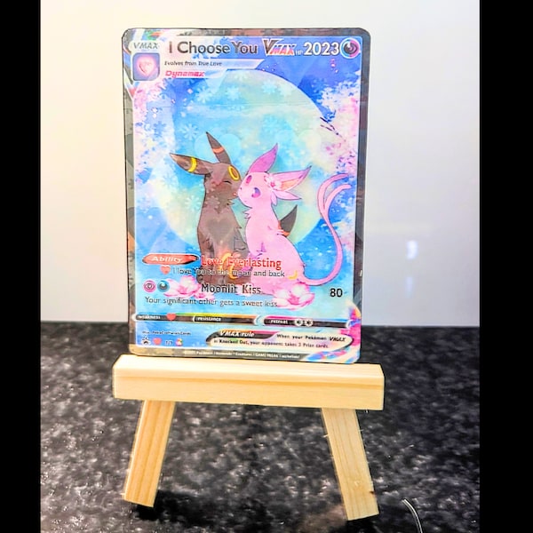 Mini Wooden Easel Stand, Pokémon Card Stand, Pokémon Stand for Card, Pokémon card display