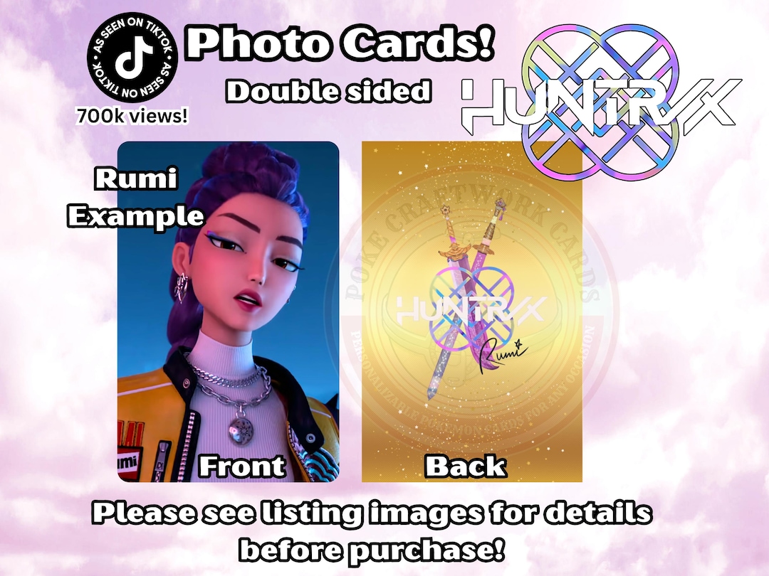 Kpop Demon Hunt Ers, Huntri X, Kpop Photocards, Autograph Backs - Etsy