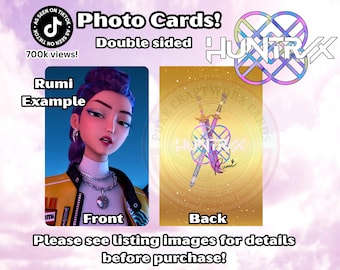 Kpop Demon hunt ers, Huntri x, Kpop Photocards, Autograph backs