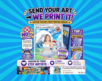 Print Your Own Card - Trading Card Printing Service - Personalized Gamer Gift- Keepsakes and memorabilia gifts, slabs unsealed