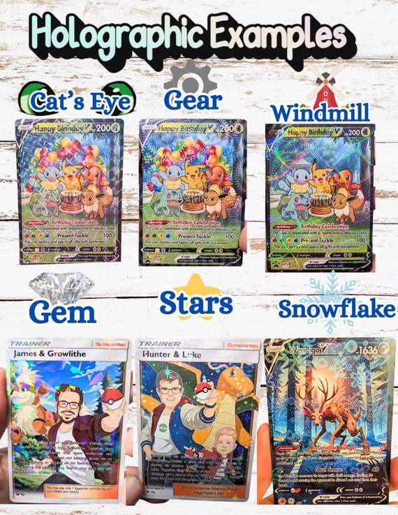 Printing Service, Custom Pokemon Card, Print Your Own Card, Holographic  Custom Cards, Proxy Card Print, MTG Print Cards, Print Trading Cards - Etsy