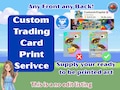 Print Your Own Card - Trading Card Printing Service - Personalized Gamer Gift- Keepsakes and memorabilia gifts, slabs unsealed