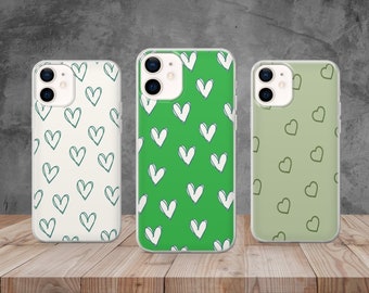 Custodia per cellulare Cute Love Heart Cover per iPhone 14, 12, 11 Pro, Xr, Xs, 13, Samsung S10, A33, S20, S22, Huawei P30, Pixel 6 Pro, 8A
